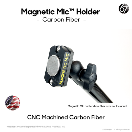 Magnetic Mic Holder - Carbon Fiber