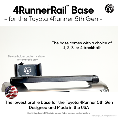 Toyota 4RunnerRail™ Bases + Trackballs