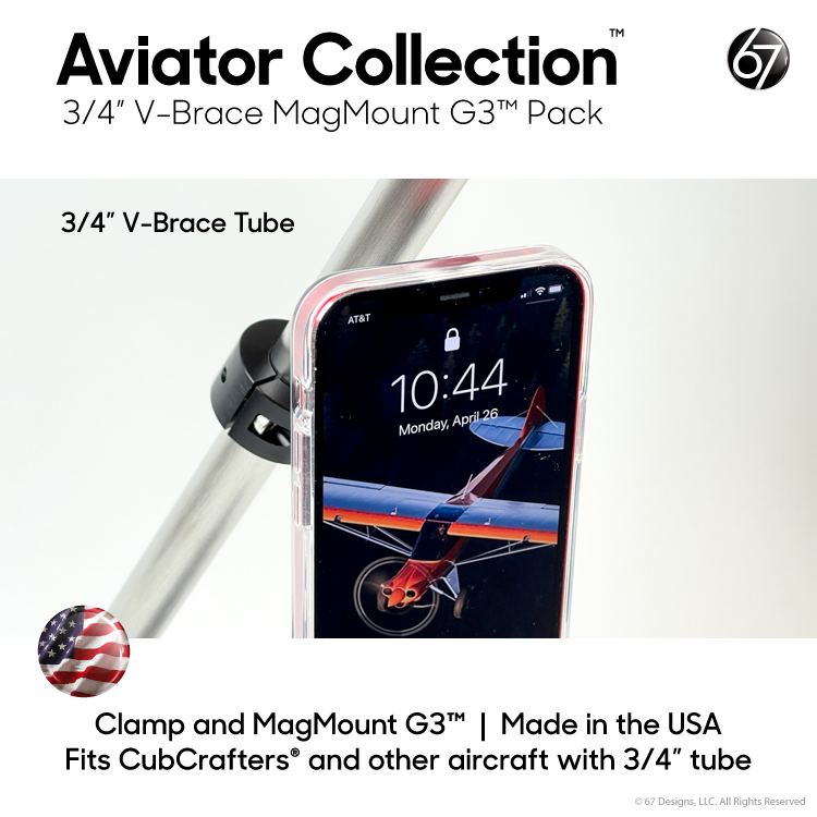 Aviator Collection 3/4” V-Brace MagMount G3™ Pack 