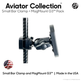 Aviator Pack - Small Bar Clamp with MMG3 with 20mm Clamp