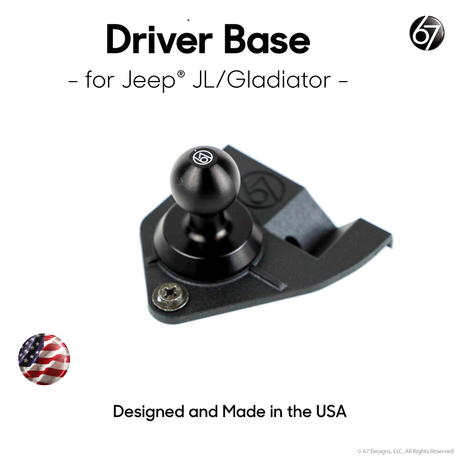 Jeep® JL / Gladiator Mount - Single Ball Base