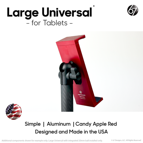 Universal Tablet Holder - Candy Apple Red