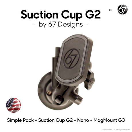 Universal Suction Cup Pack - Suction Cup G2, Arm & MagMount G3