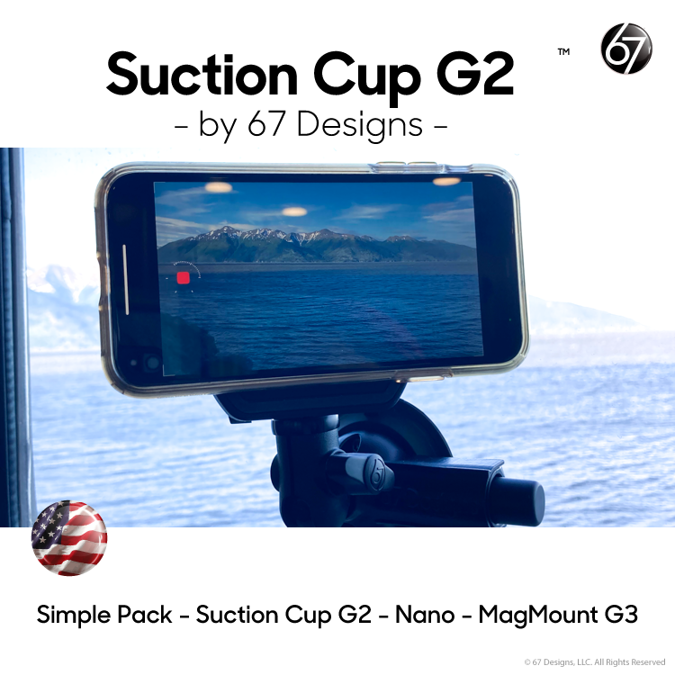 Universal Suction Cup Pack - Suction Cup G2, Arm & Device Holder Pack