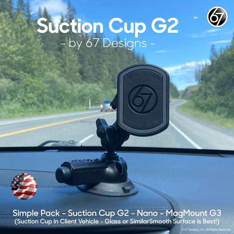 Universal Suction Cup Pack - Suction Cup G2, Arm & Device Holder Pack