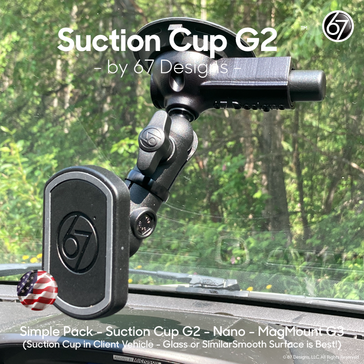 Universal Suction Cup Pack - Suction Cup G2, Arm & Device Holder Pack