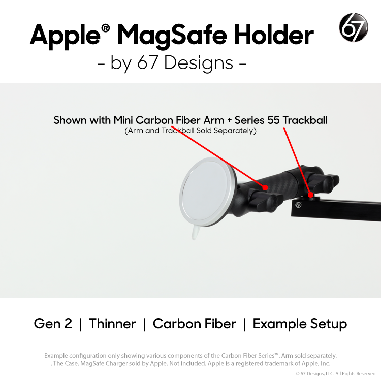 Carbon Fiber MagSafe Holder