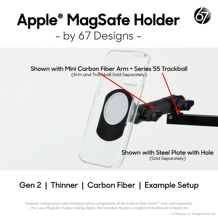 Carbon Fiber MagSafe Holder