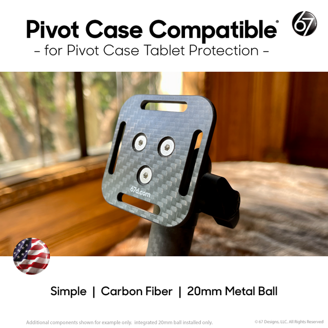 Carbon Fiber Pivot Case Adapter by 67 Designs