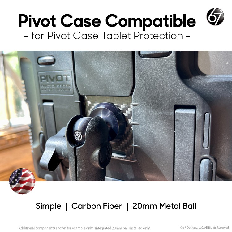 Carbon Fiber Pivot Case Adapter by 67 Designs