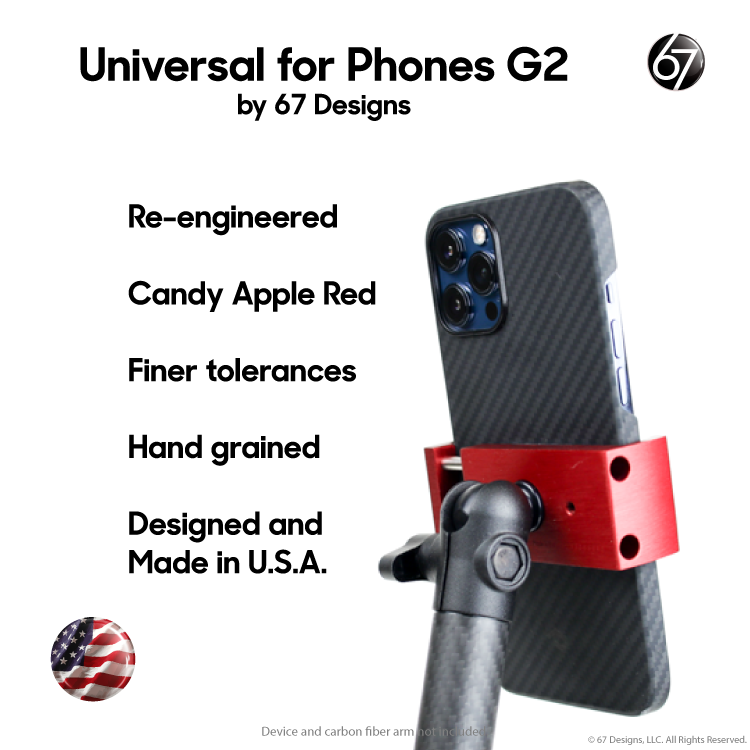 Universal for Phones Device Holder G2 - Candy Apple Red