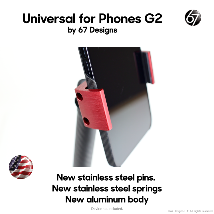 Universal for Phones Device Holder G2 - Candy Apple Red