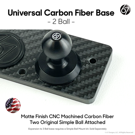 Universal Carbon Fiber 2 Ball Base by 67 Designs