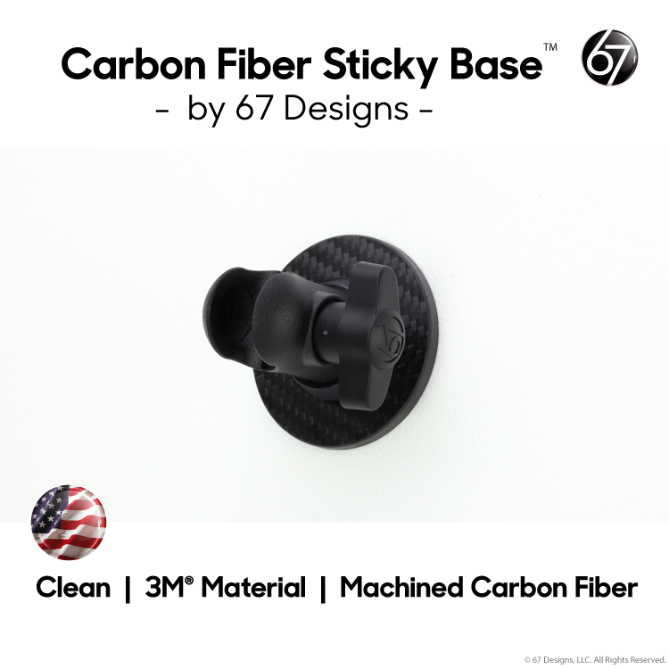 Pro Series Bases™ - Carbon Fiber Sticky Base